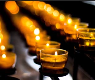 Photo of prayer candles