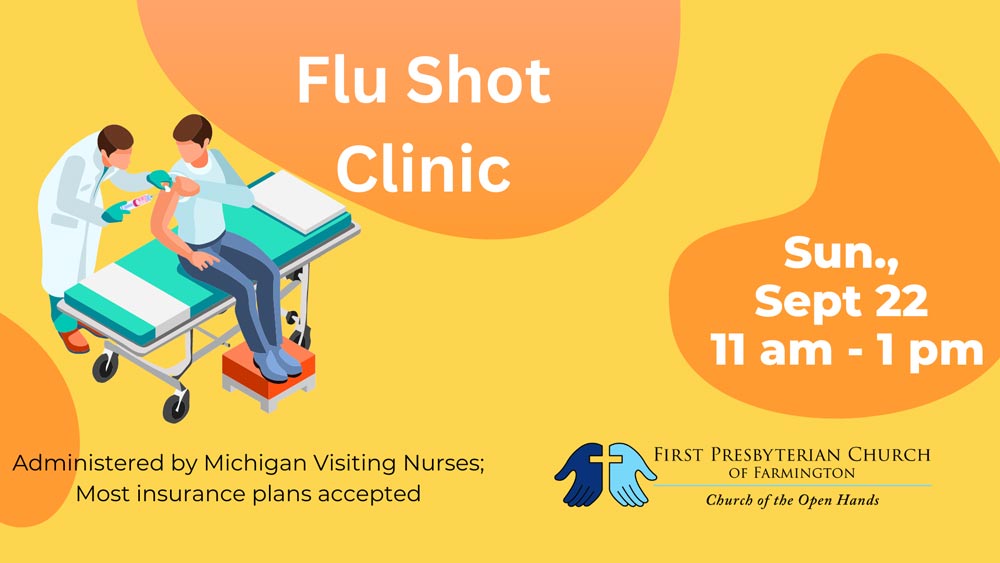 Graphic for Flu Clinic on September 22